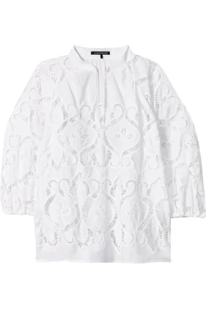 Luisa Cerano Blouse with Intricate Embroidery