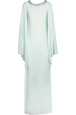 AMEN Elegant Aqua Kaftan Dress