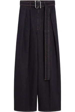 Sportmax Wide Trousers, female, , XS, High-waisted wide leg denim Trousers