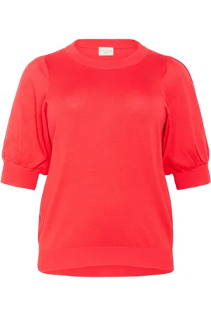 Kaffe Pleat Pullover Knit Hibiscus Style