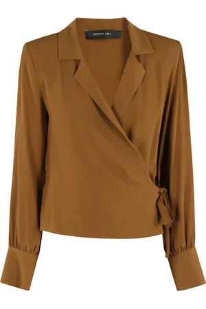 FEDERICA TOSI Amber Crossed Crepe Blouse