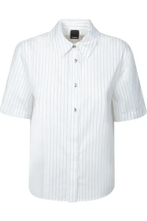 Pinko Shirts, female, , XS, Striped Button-Up Shirt