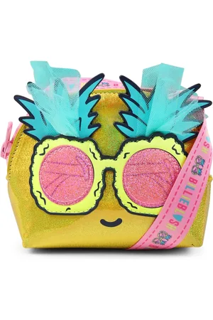 Billieblush Yellow Lurex Casual Bag with Pineapple Sunglasses