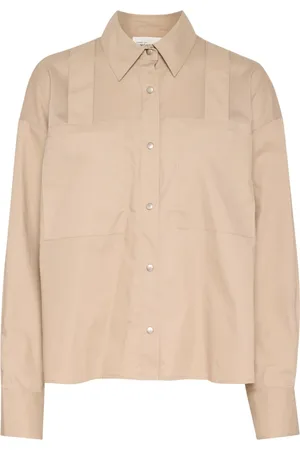 Karen by Simonsen Shirts, female, , L, Taupe Shirt Blouse with Collar