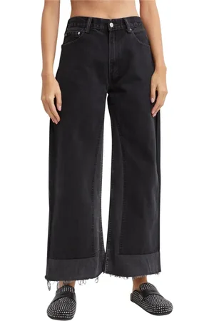 B SIDES Cropped Jeans, female, , W27, Reworked Vintage Culotte Jeans
