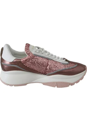 Jimmy Choo Sneakers, female, , 8 UK, Candyfloss Raine IGF Leather Trainers