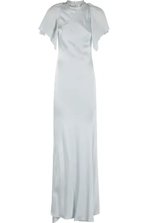 AMEN Maxi Dresses, female, , S, Satin Dress for Elegant Occasions