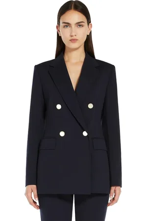 Max Mara Double-breasted Jersey Blazer