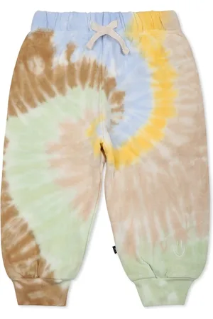 Molo Sweatpants, unisex, , 18 M, Sporty Trousers with Tie-Dye Print