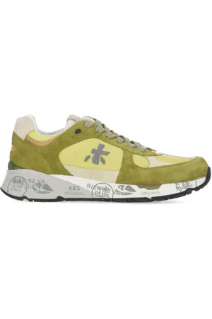 Premiata Sneakers, male, , 7 UK, Leather Trainers with Contrasting Details