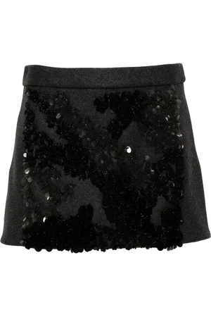 Plan C Sequined Mini Skirt