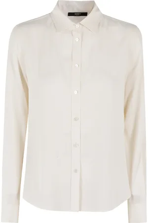 SEVENTY BY SERGIO TEGON Silk Crepe Solid Color Shirt