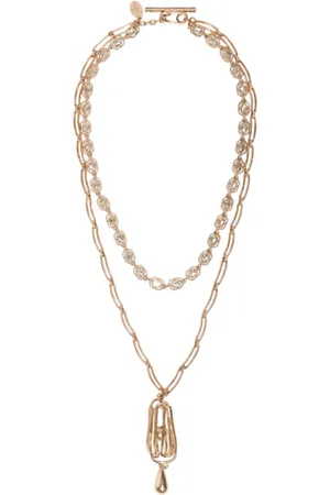 Max Mara Necklaces, female, , ONE SIZE, Golden Bijoux Origin Jewelry