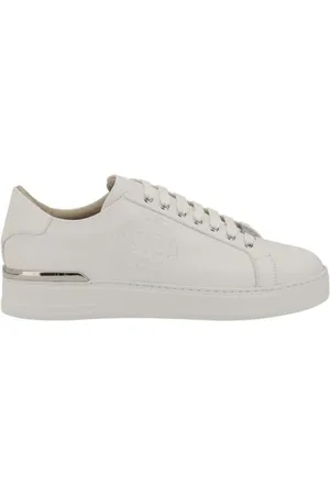 Philipp Plein Sneakers, male, , 11 UK, Embossed Monogram Lace-Up Trainers