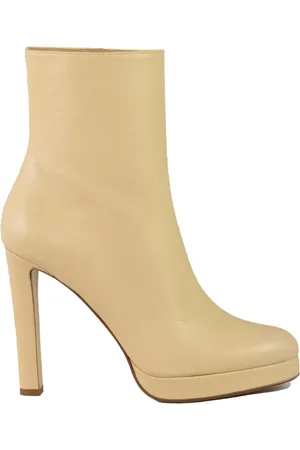 Francesco Russo Leather Ankle Boot with Zipper Closure