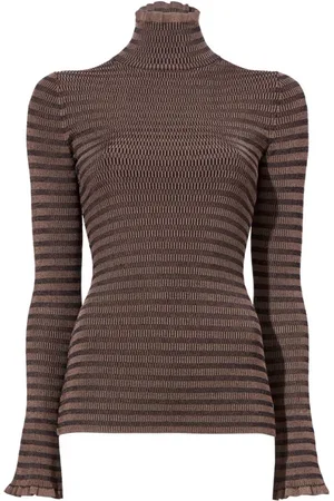 Proenza Schouler Phyllis Turtleneck in Geo Knits