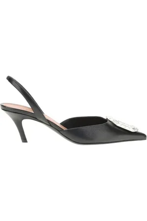 Amina Muaddi Pumps, female, , 7 UK, Crystal Buckle Slingback Pumps