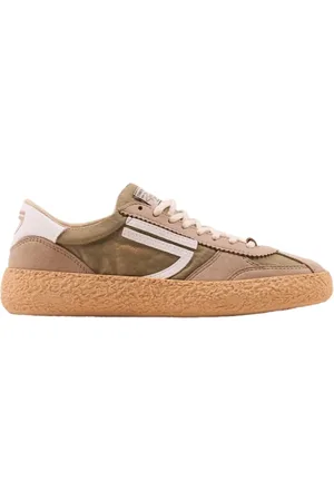 Puraai Sneakers, female, , 6 UK, Green beige Trainers with white leather details