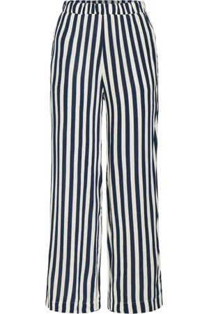 Ichi Dotted Stripe Straight-Leg Trousers