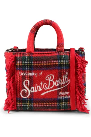 MC2 SAINT BARTH Bags, unisex, , ONE SIZE, Tartan Casual Bag with Fringes
