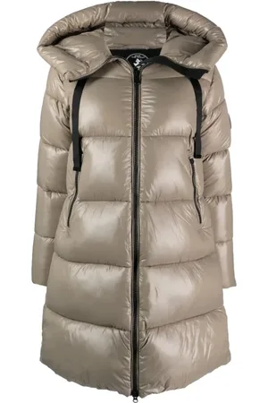 save the duck Winter Jackets, female, , XL, Grey Hoodie Isabel Coat