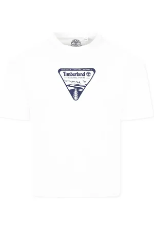Timberland Cotton T-Shirt with Blue Logo