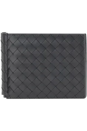 Bottega Veneta Intrecciato Bifold Leather Wallet with Clip