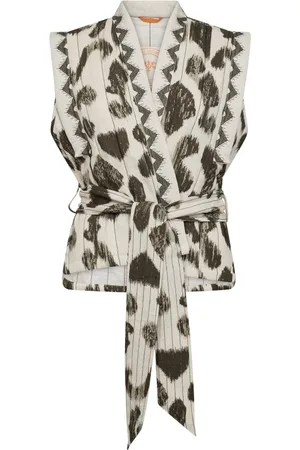 Mos Mosh Aztec-inspired Vest Jacket Sea Turtle