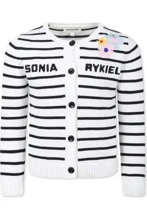 Sonia by Sonia Rykiel Striped Cardigan with Embroidered Details