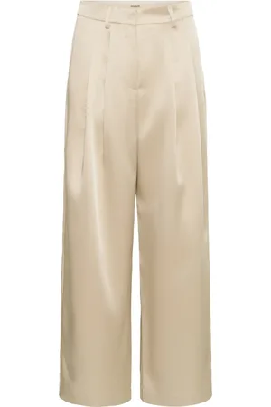 Soaked in Luxury Wide Trousers, female, , M, Elegant Ancient Scroll Trousers