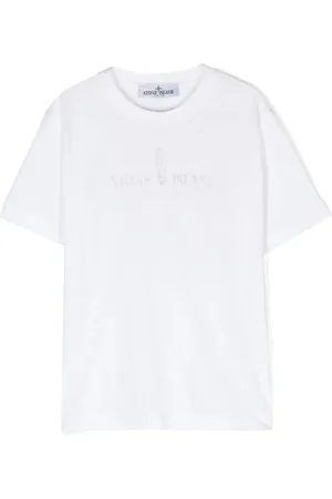 Stone Island T-Shirts, unisex, , 4 Y, Casual Cotton Tee Shirt