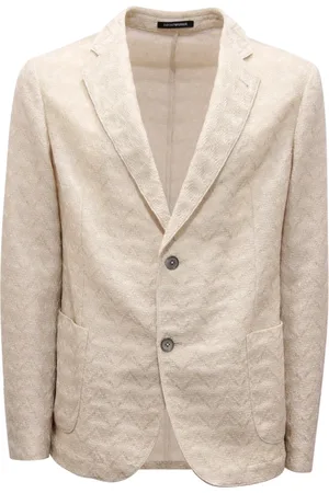 Emporio Armani Blazers, male, , XL, Textured Jacket Model E31G51 F1D05