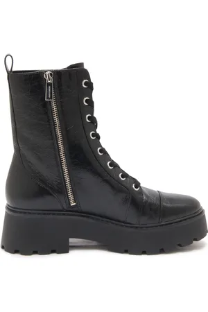 Michael Kors Vintage Effect Anfibio Bootie Leather