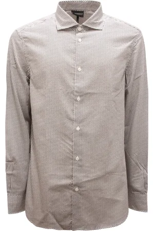 Emporio Armani Casual Shirts, male, , L, Regular Fit Shirt with Onde Pattern