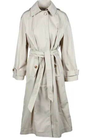 MARELLA Trench Coats, female, , M, Waterproof Cotton Raincoat with Buttons