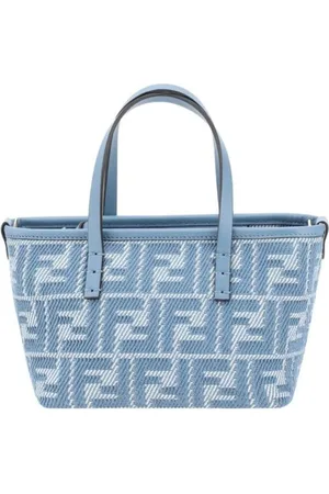 Fendi Handbags, female, , ONE SIZE, Jacquard Handbag with Leather Handles