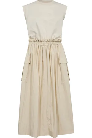 Mos Mosh Midi Dresses, female, , M, Utility-inspired Mix Dress in Ecru