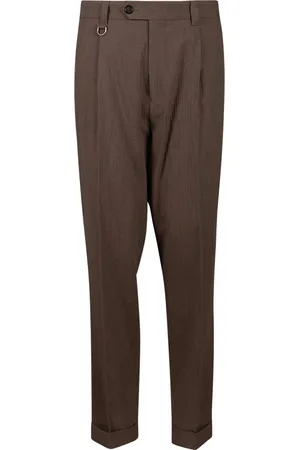 Paolo Pecora Tailored Chino with Pleats and Turn-up