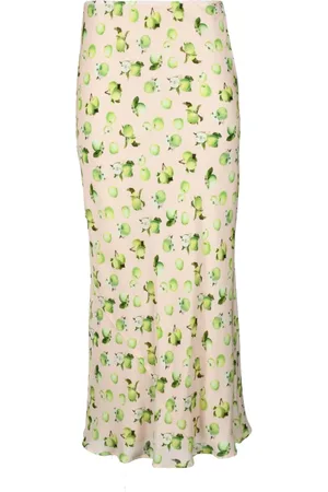 Sportmax Silk Longuette Gerard Skirt with Zipper
