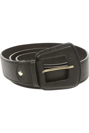 AVENUE 67 Belts, female, , ONE SIZE, Leather Belt with Gold Details