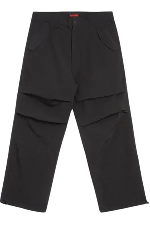 Pleasures Wide Trousers, male, , W28, Flight Trousers with Custom Nylon Fabric