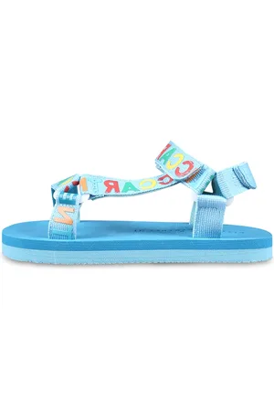 Stella McCartney Rubber Strap Sandals with Multicolor Logo