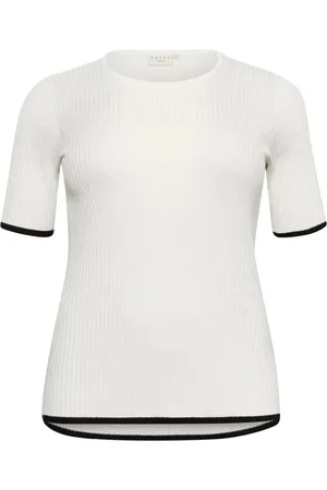Kaffe Rib Contrast Pullover Jumper