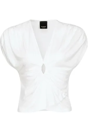 Pinko Blouses, female, , XS, Lace-Up Viscose Top