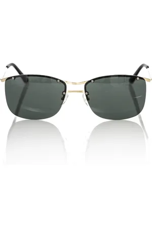 FRANKIE MORELLO Clubmaster Sunglasses in Gold and Black