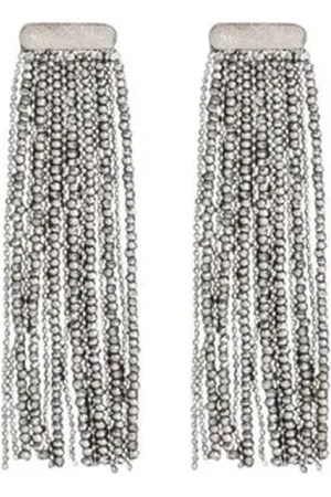 Brunello Cucinelli Faceted Bead Cascade Earrings