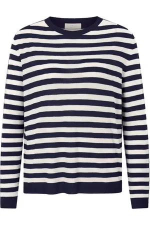 Rich & Royal Striped Crew Neck Lightweight Top