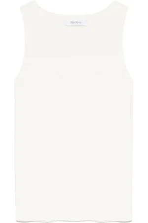 Max Mara Sleeveless Tops, female, , S, Ivory Jumper Tank Top