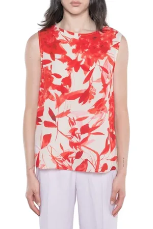 Kaos Sleeveless Tops, female, , L, Georgette Printed Complete Set