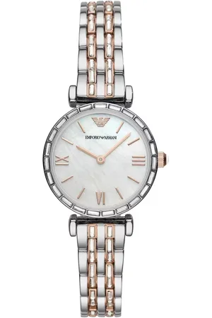 Emporio Armani Silver Steel Quartz Watch